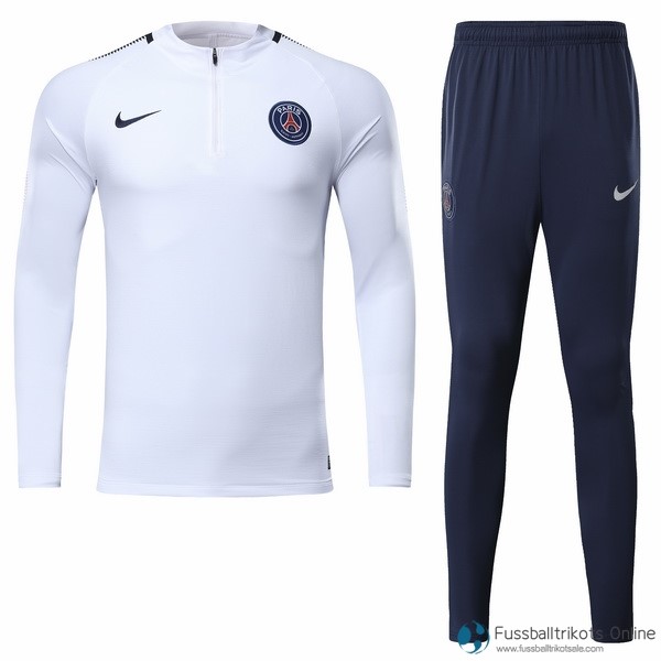 Paris Saint Germain Trainingsanzug 2017-18 Weiß Fussballtrikots Günstig